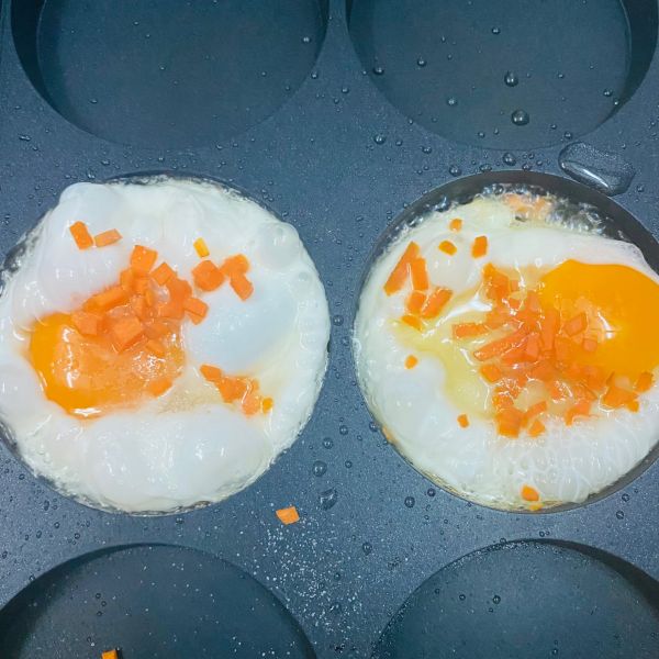 秋葵胡萝卜鸡蛋车轮饼