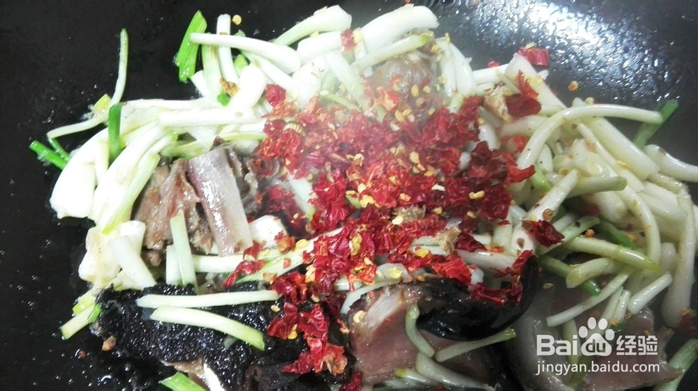 家常菜&荞头干椒炒腊肉