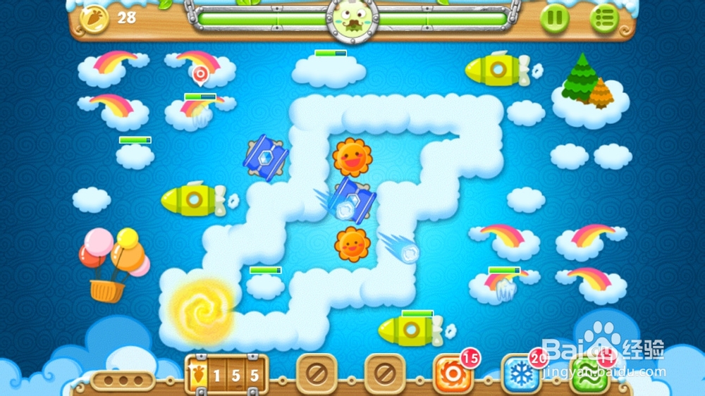 保卫萝卜2-59关金萝卜+钻石任务