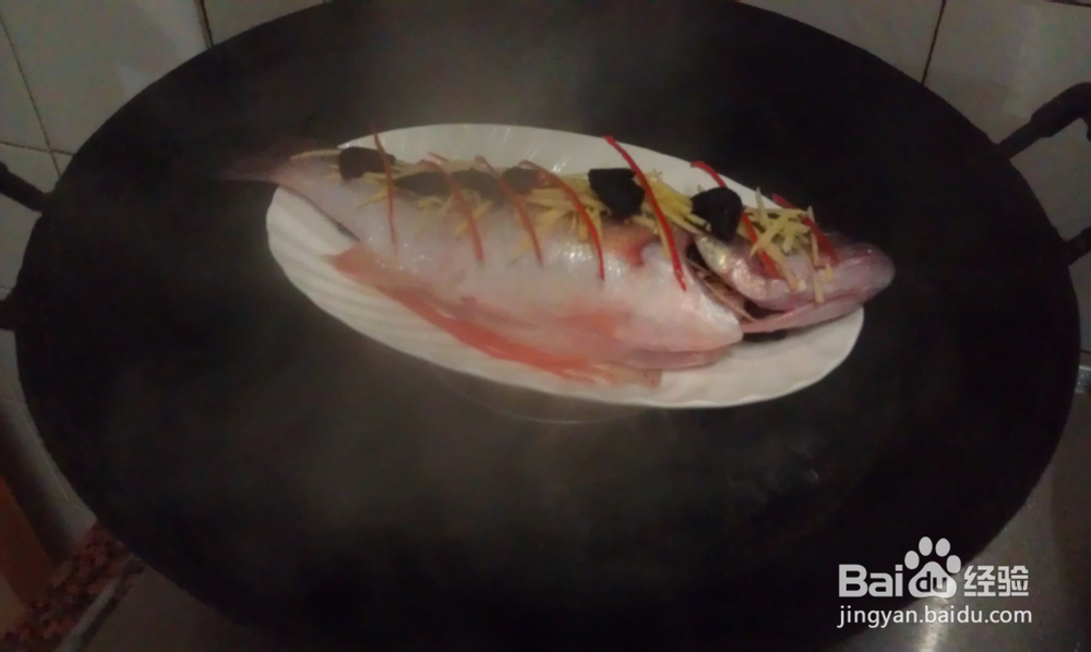 蒸功夫--油榄角蒸鲈鱼