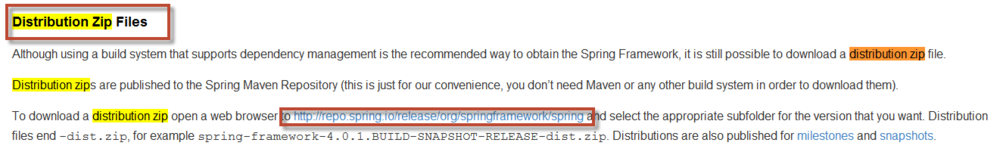 教您怎么从spring 官网下载参考文档