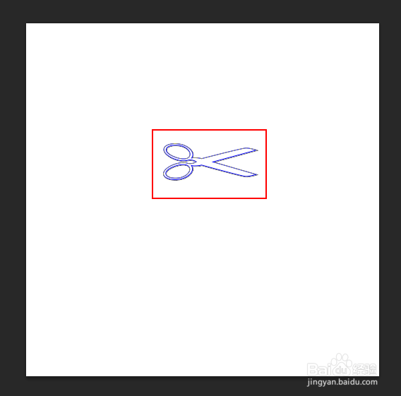 用剪刀形状制作出来的花型图形