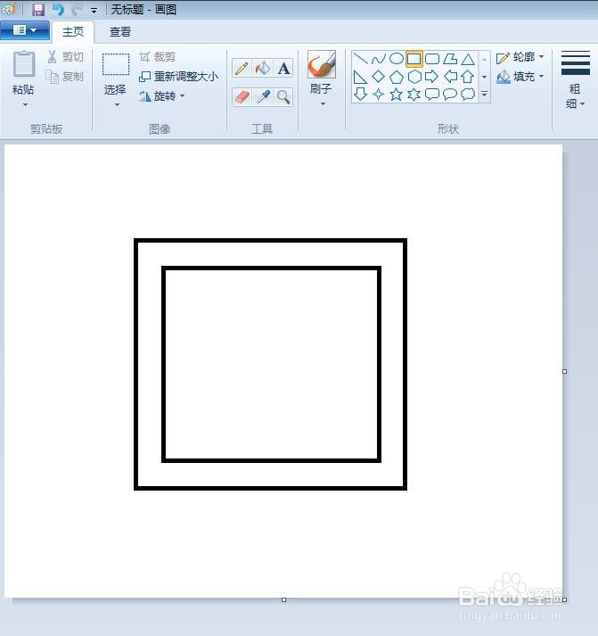 正方形的时钟简笔画