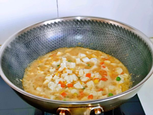 咸蛋黄什锦豆腐