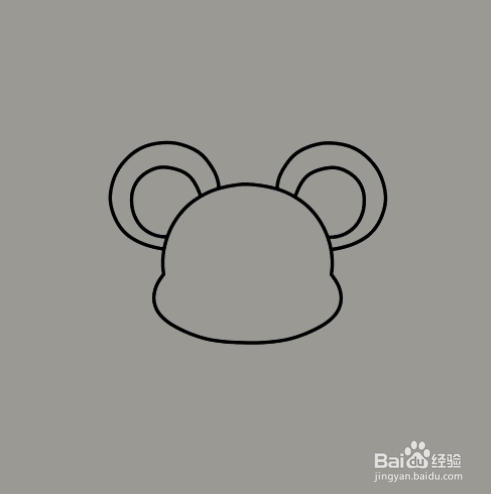 如何手工画坐等红包的老鼠的简笔画？