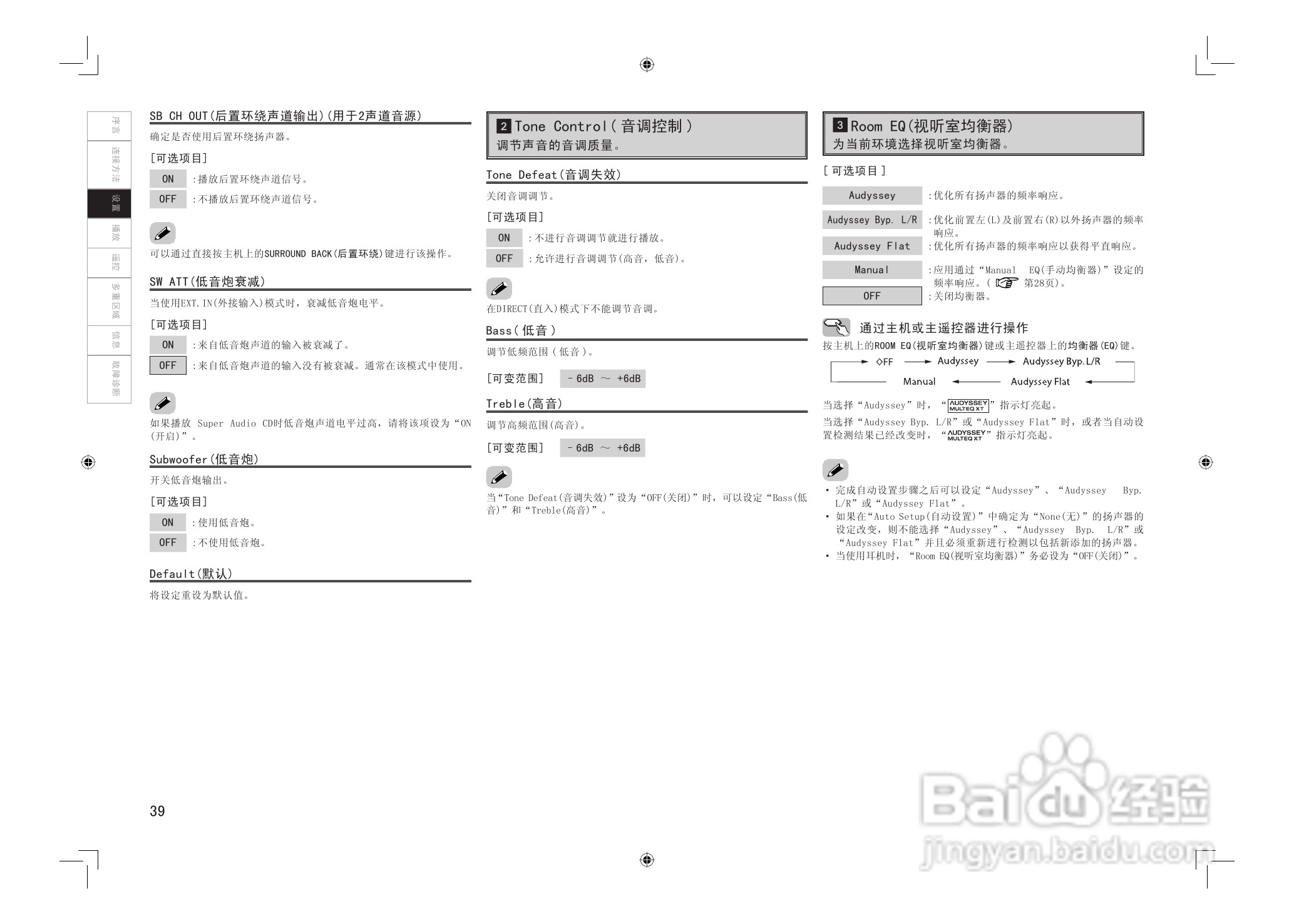 DENON AVC-2808环绕音效扩大机说明书:[3]