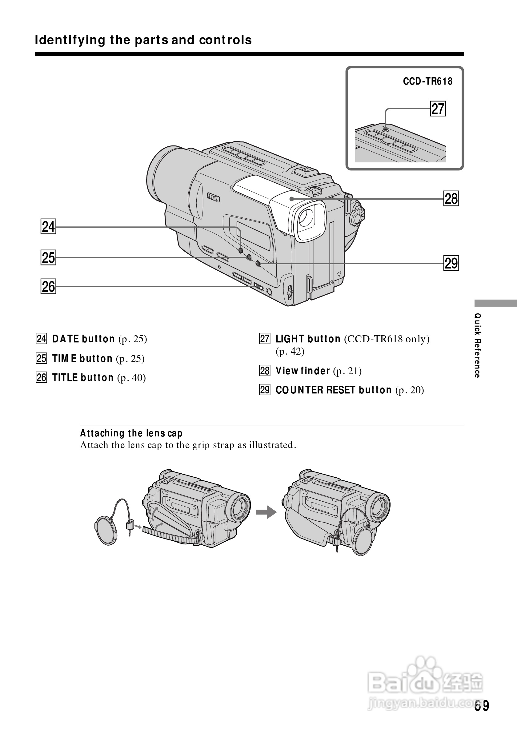 索尼CCD-TR818模拟摄像机说明书:[7]