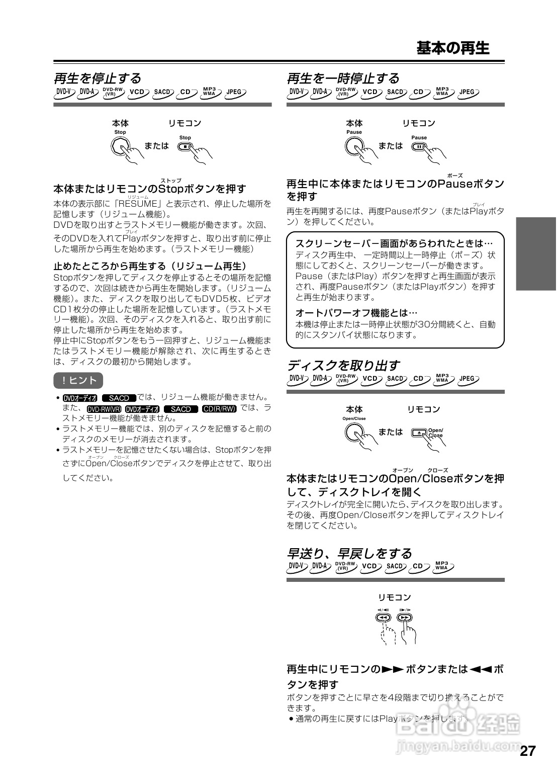 INTEGRA DPS-6 DVD播放机使用说明书:[2]