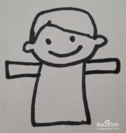 男孩的画法 男孩的简笔画