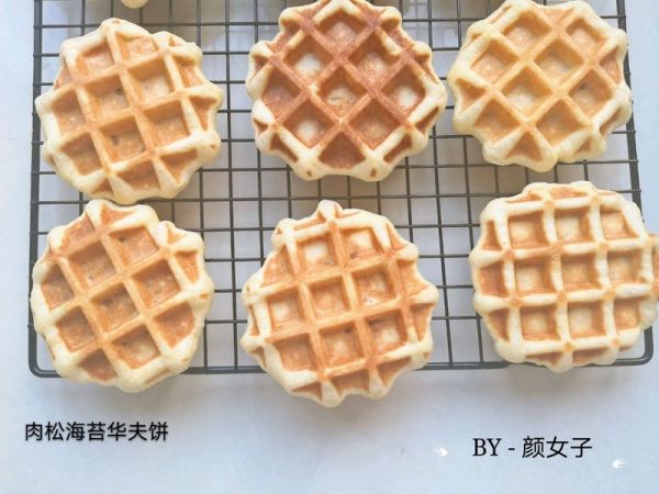 肉松海苔华夫饼