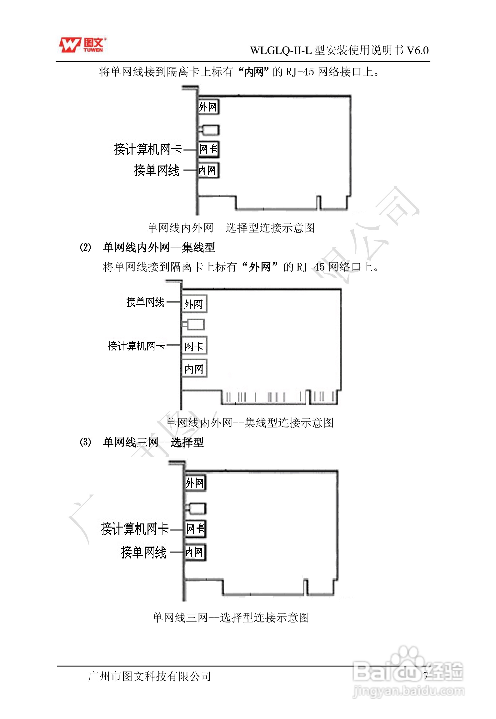 图文隔离卡WLGLQ-II-L型说明书