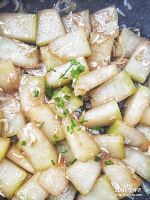 自己做家常菜蚝油虾皮烧冬瓜海鲜美食