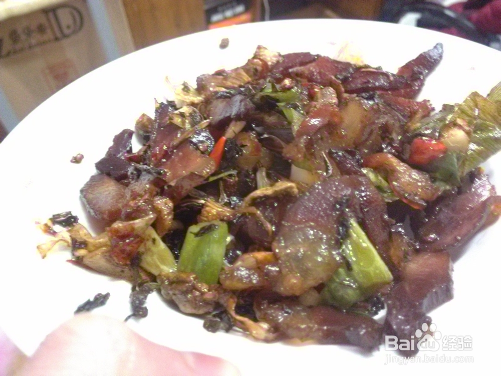 湘系美食之豆豉炒腊肉