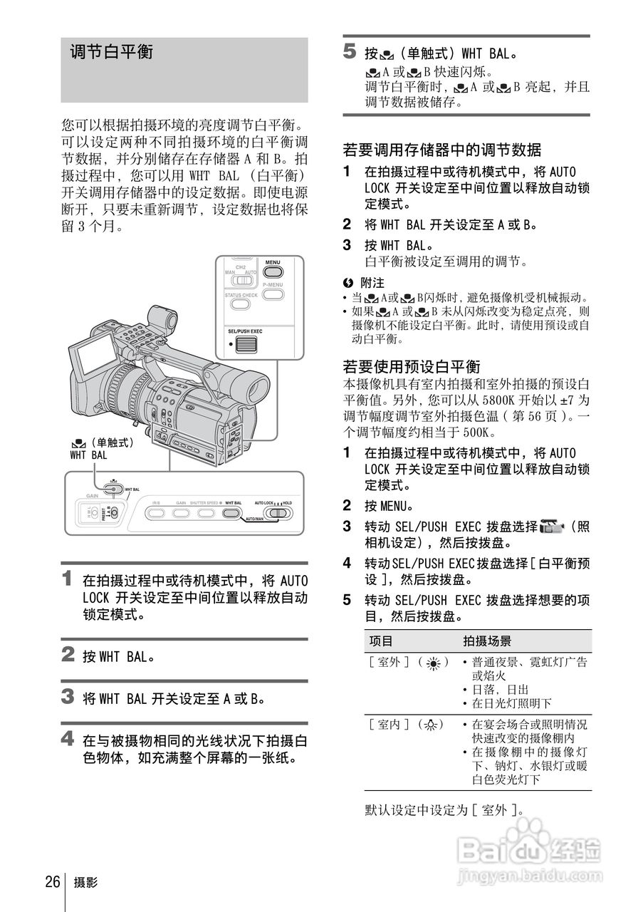 索尼HVR-Z1C数字摄录一体机使用说明书:[3]