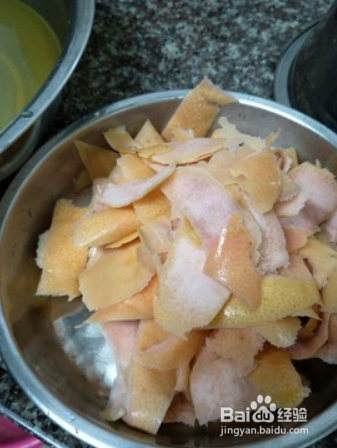 简易糖霜柚子皮