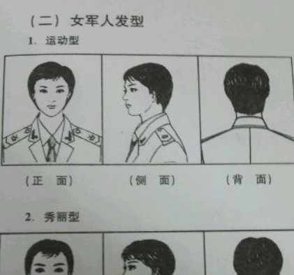 军人的四种头发型是什么