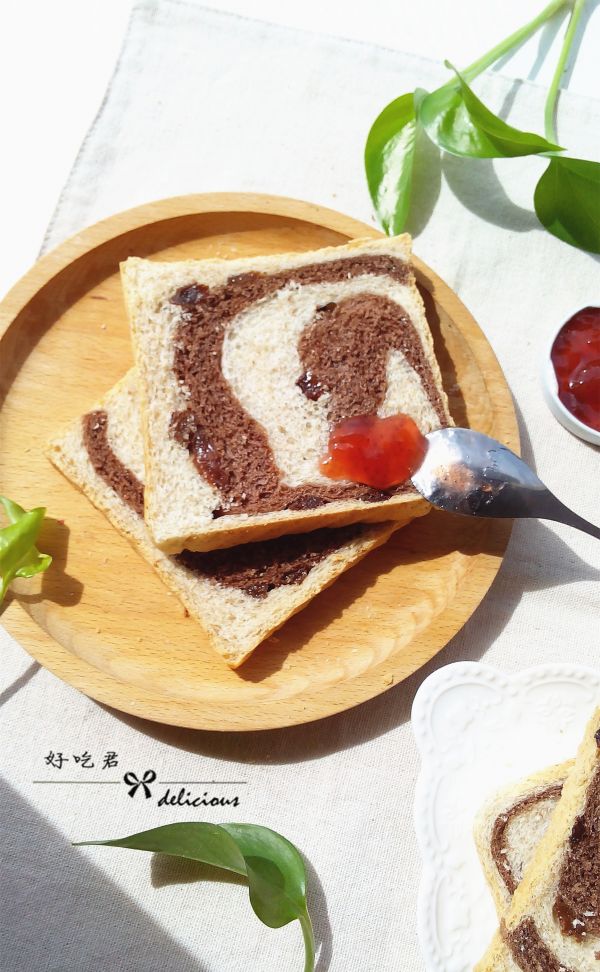 全麦可可双色土司