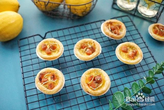 家庭自制芝士柠香热狗肠蛋挞