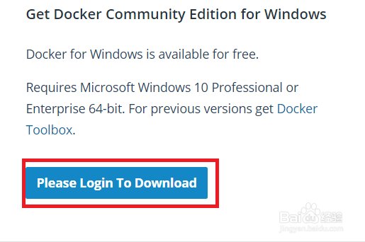 windows10上安装docker