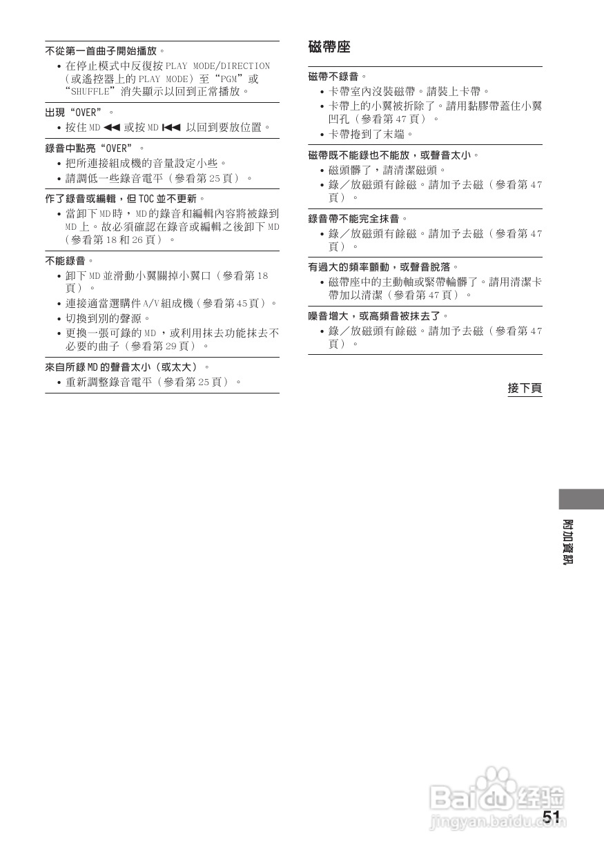 索尼CMT-DC500MD迷你组合音响使用说明书:[3]