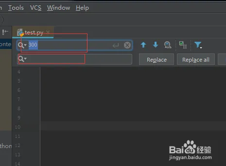 pycharm怎么替换当前内容