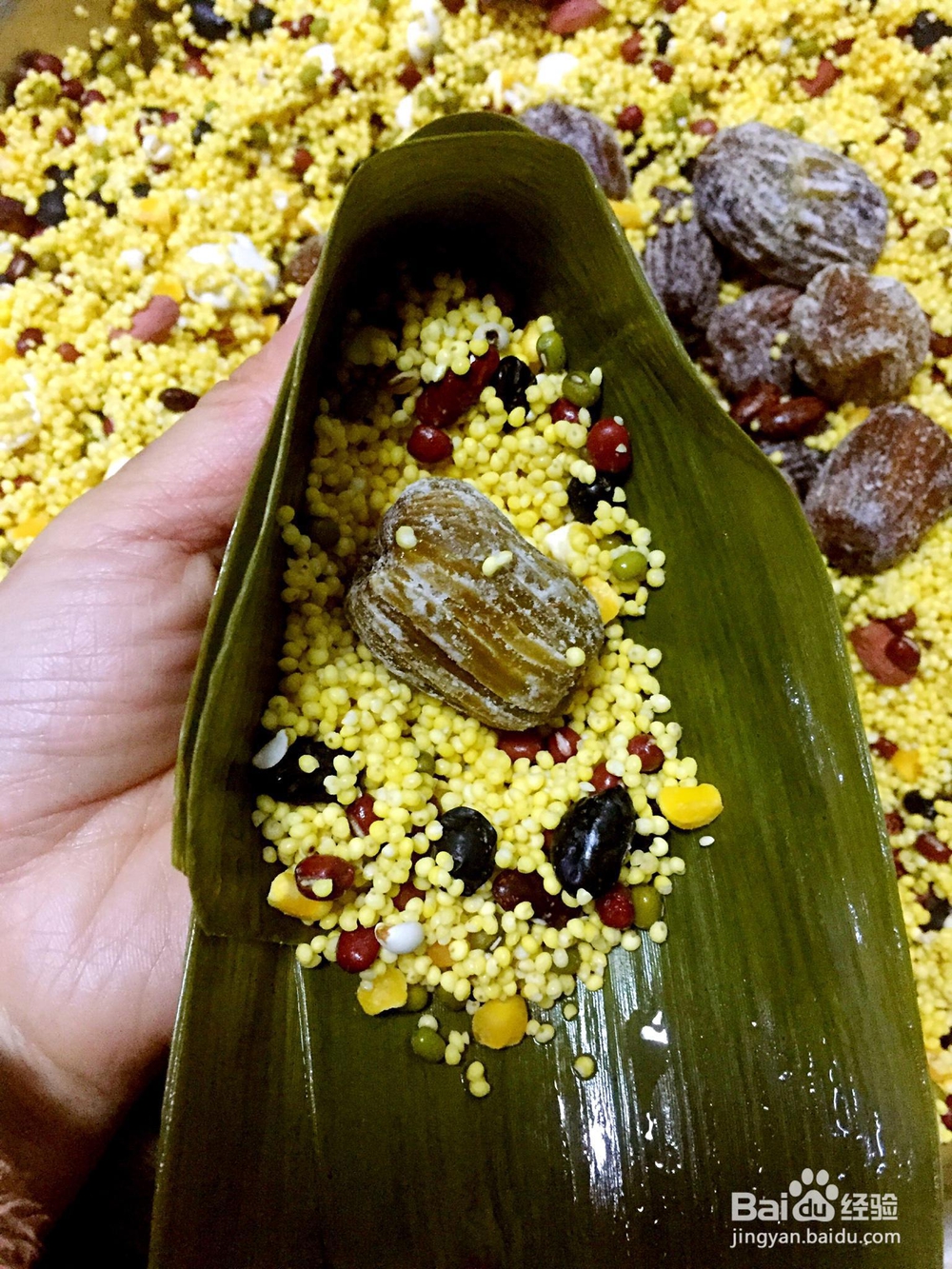 详细教你做蜜枣粽豆