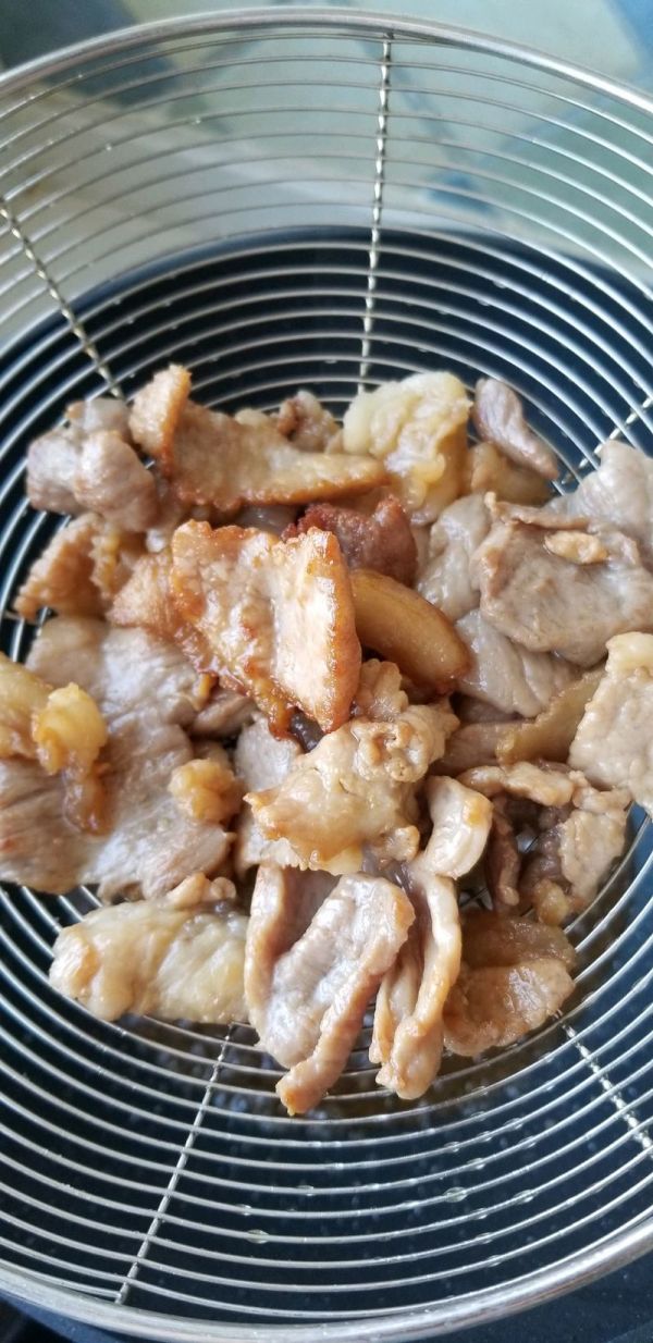 蒜薹土豆洋葱溜肉片