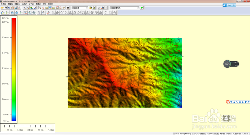 利用91卫图助手制作等值线图