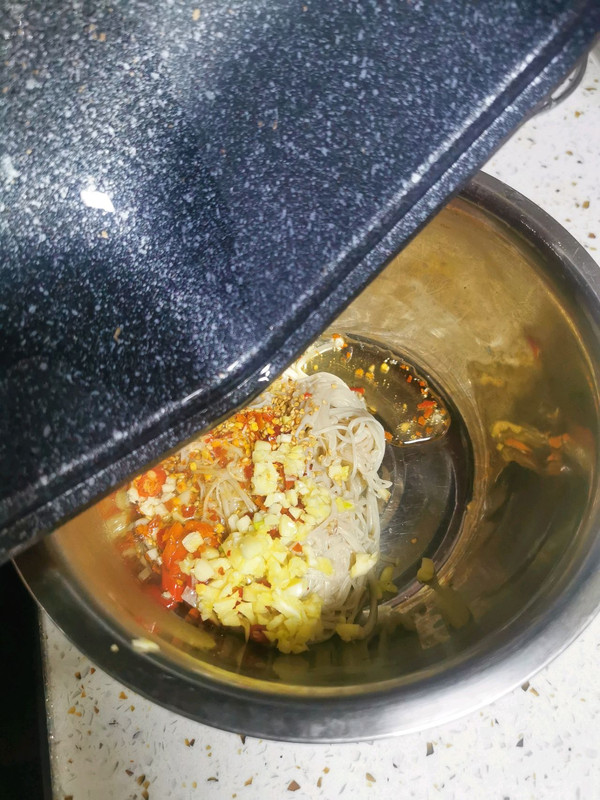 凉拌菠菜金针菇