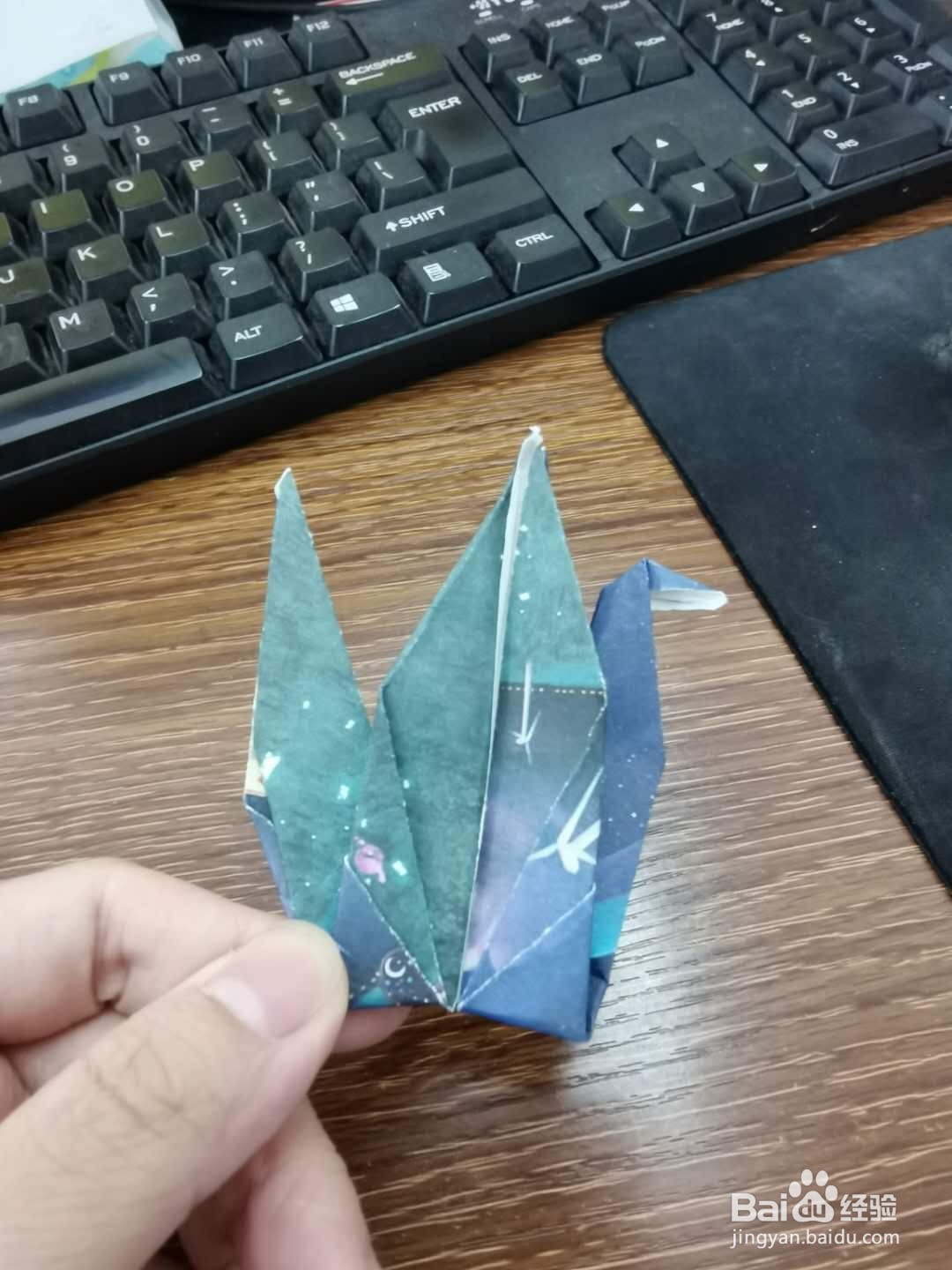 千纸鹤折纸步骤图