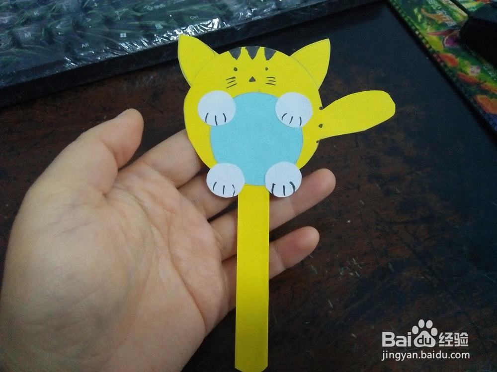如何制作花猫书签