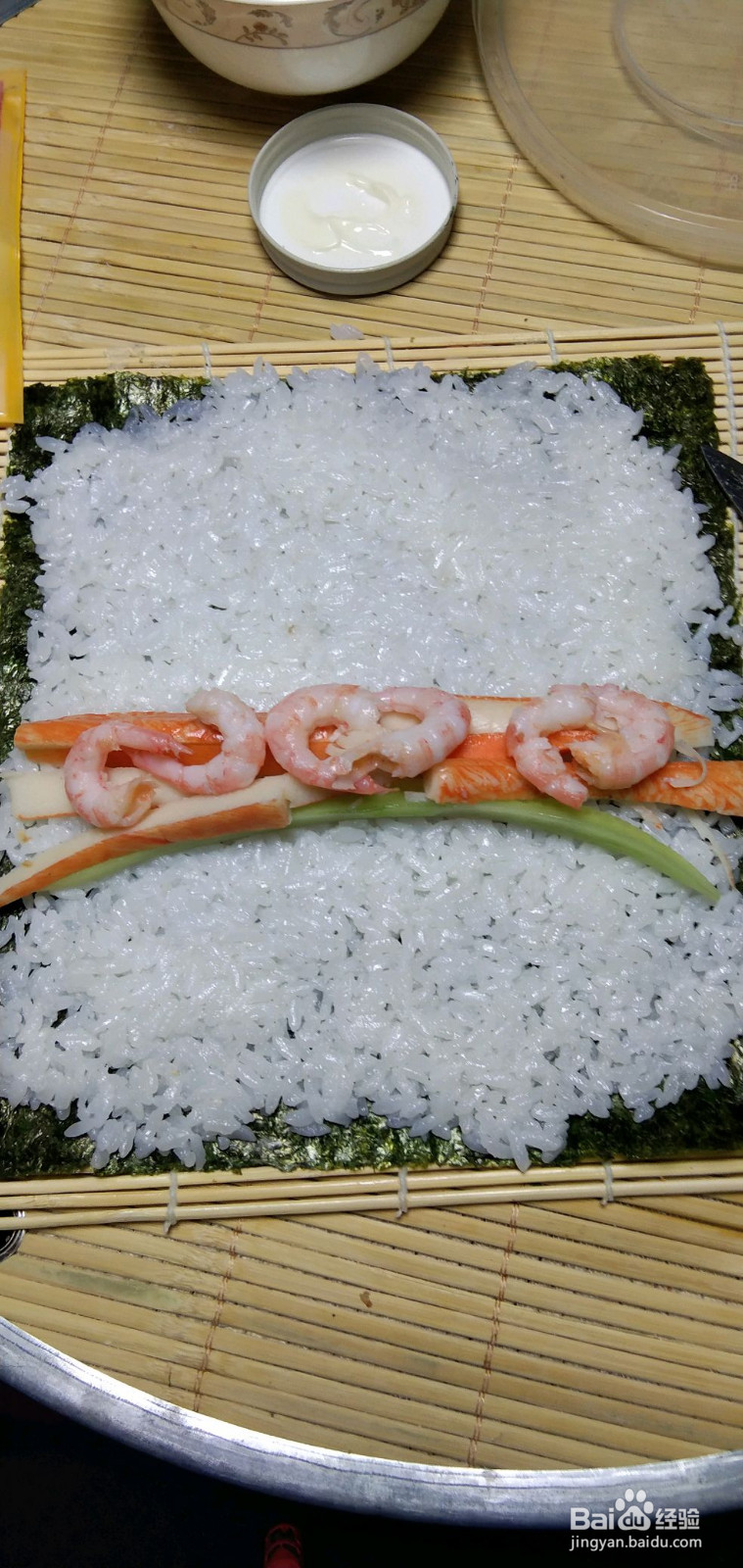 金枪鱼寿司手卷的做法