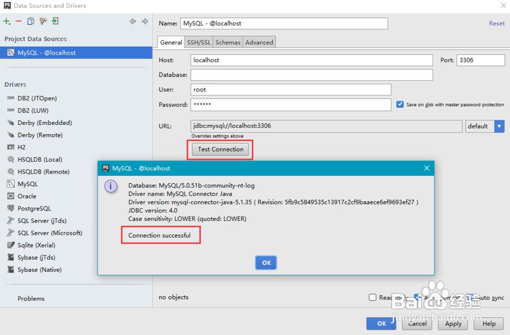 phpstorm查看mysql数据库