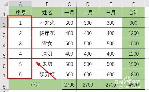 Excel快速录入(序号)