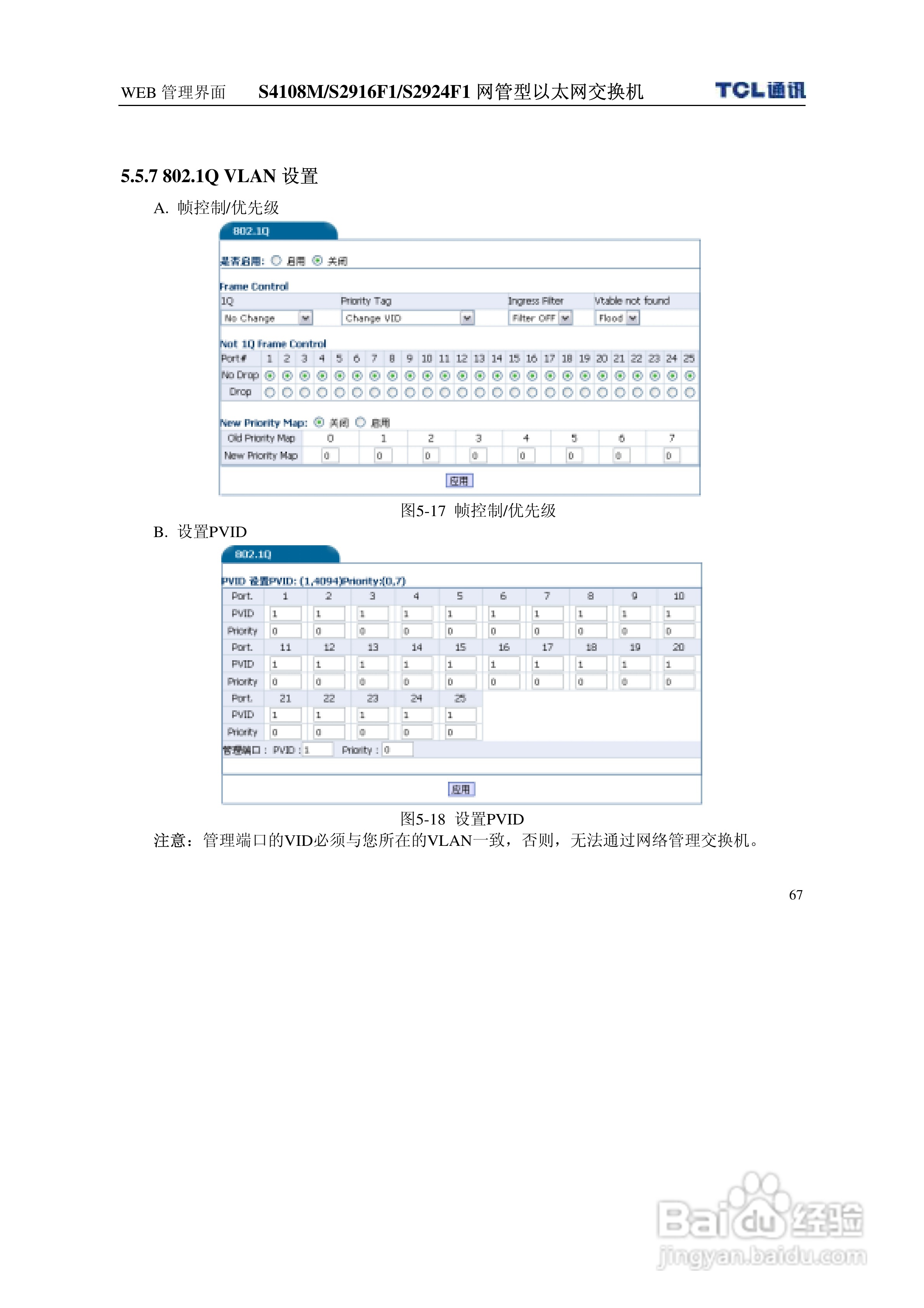 TCL王牌交换机S2924F1型说明书:[8]