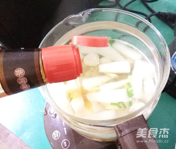 干贝萝卜肉丸汤