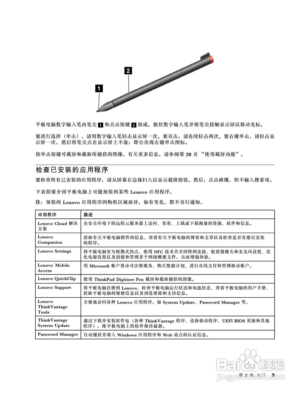 IBM ThinkPad tablet2笔记本电脑说明书:[2]