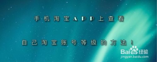 手机淘宝app上查看自己的淘宝账号等级的方法