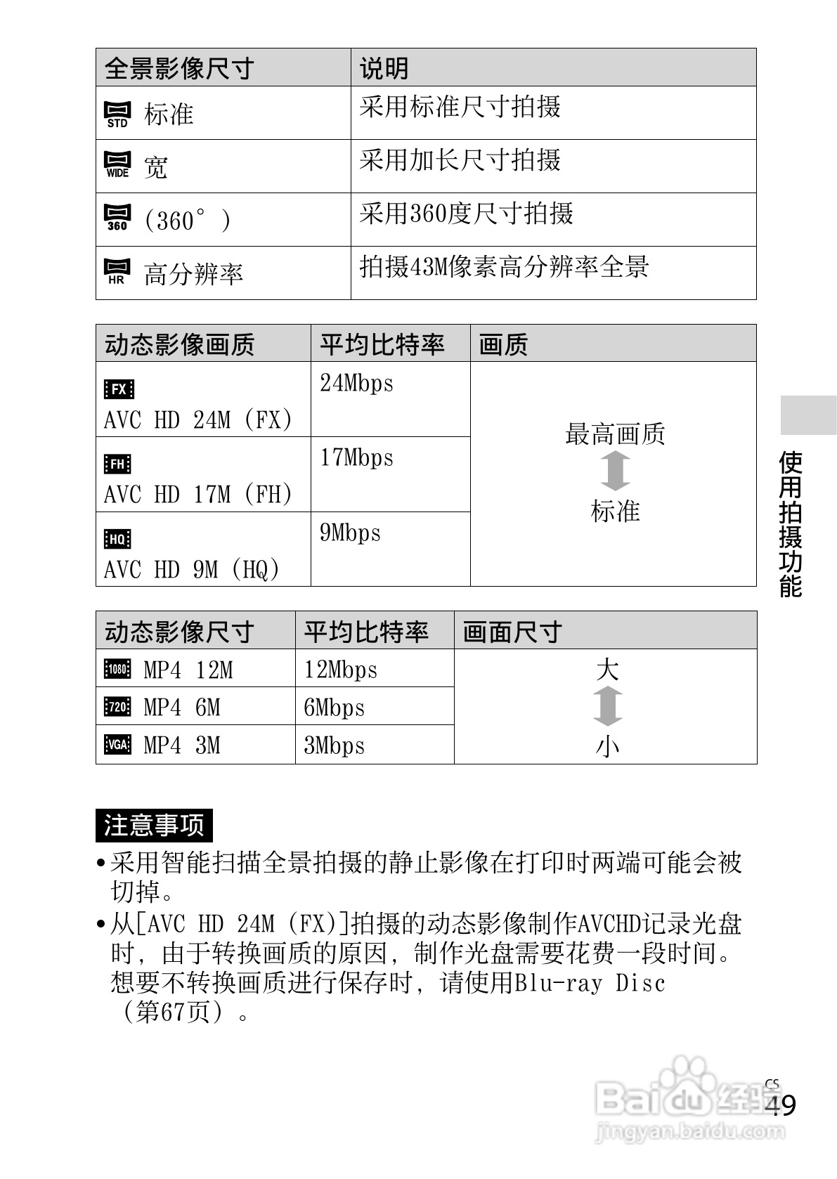 SONY索尼DSC-WX80数码相机说明书:[5]