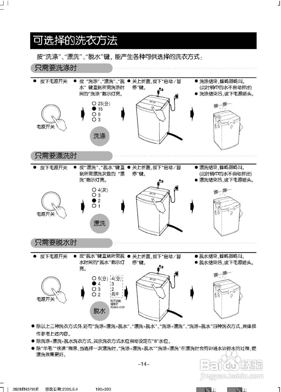 LG XQB60-52SF洗衣机使用说明书