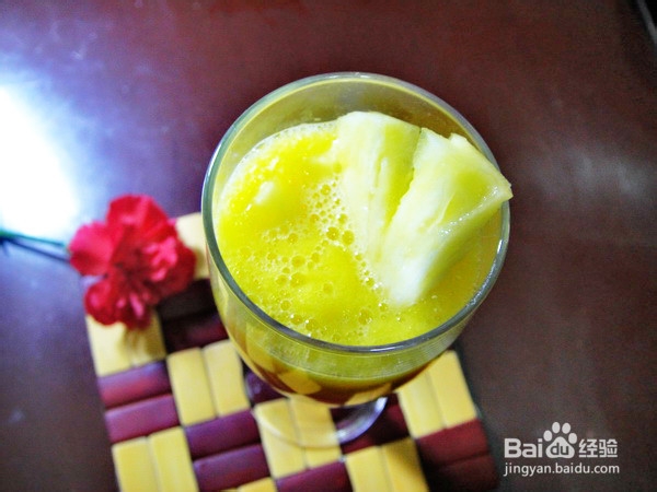 消暑饮品---柳橙菠萝汁