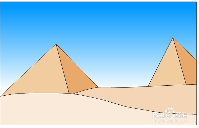 flash如何绘制一个金字塔的场景