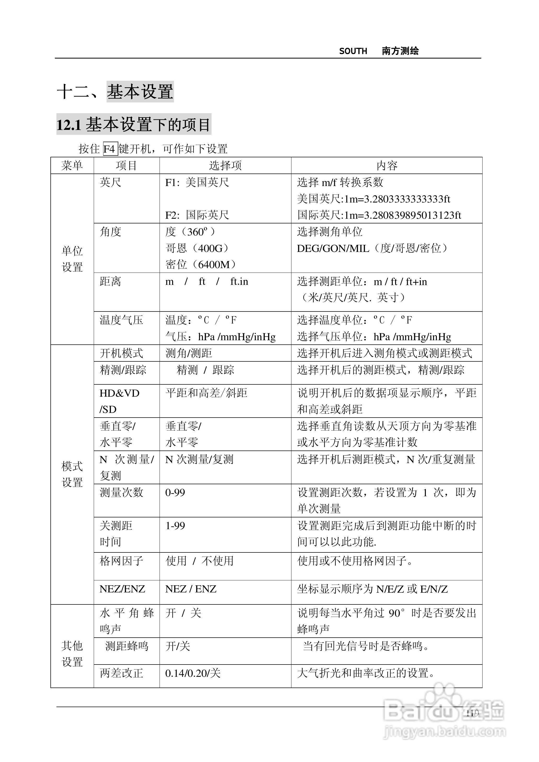 南方测绘全站仪 NTS-350说明书:[12]