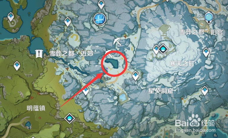 原神雪山钓鱼点位在哪里