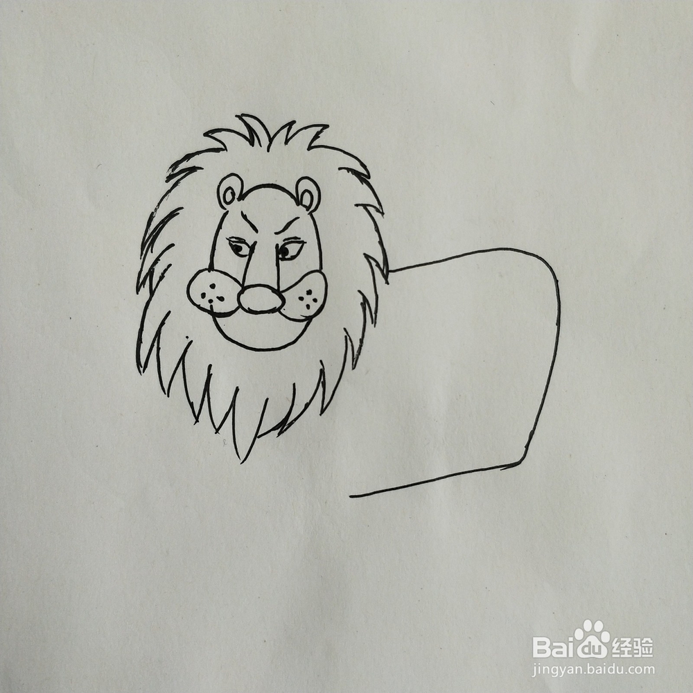怎么画狮子的简笔画？
