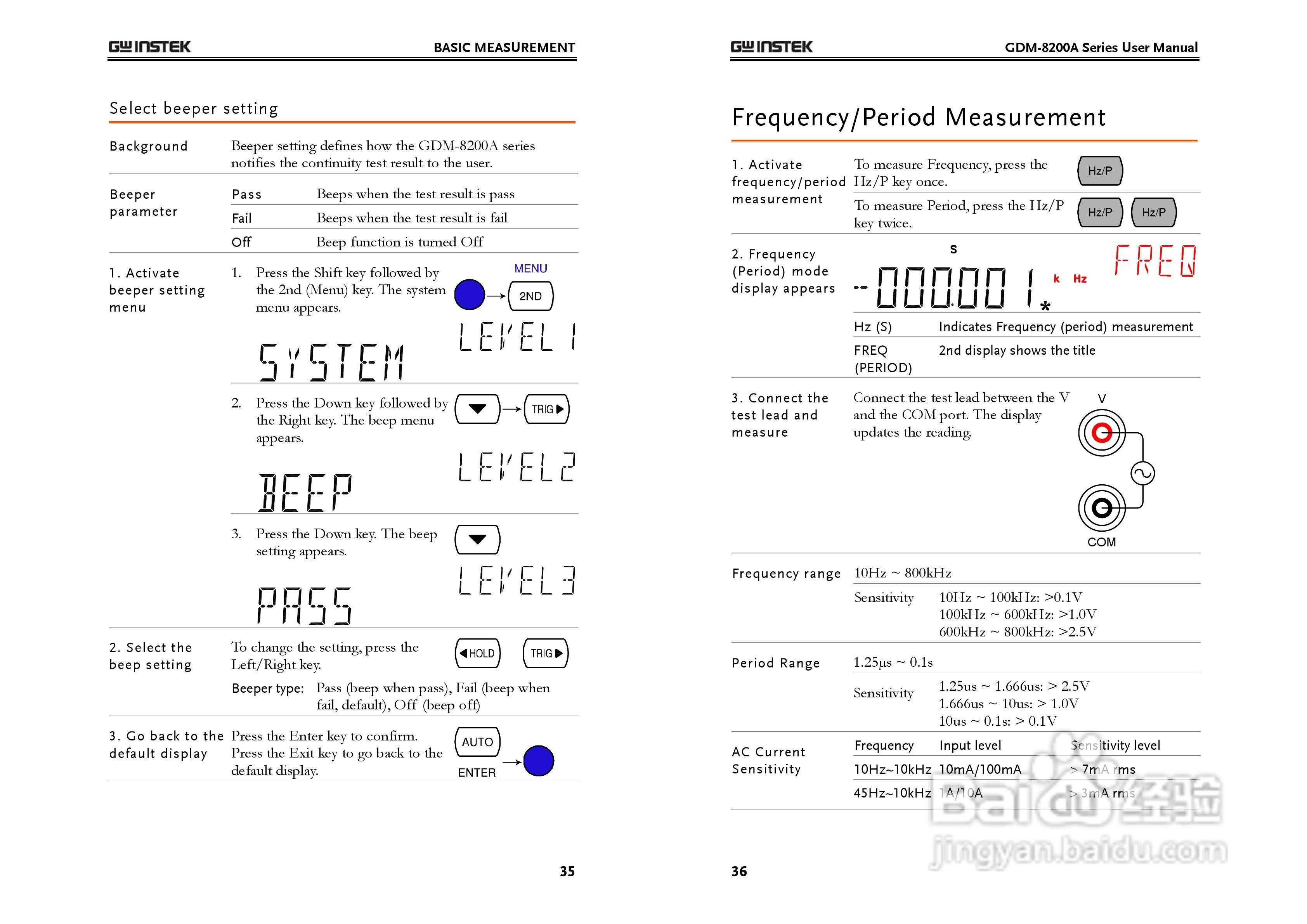 固纬GDM-8251A数字万用表使用说明书:[2]