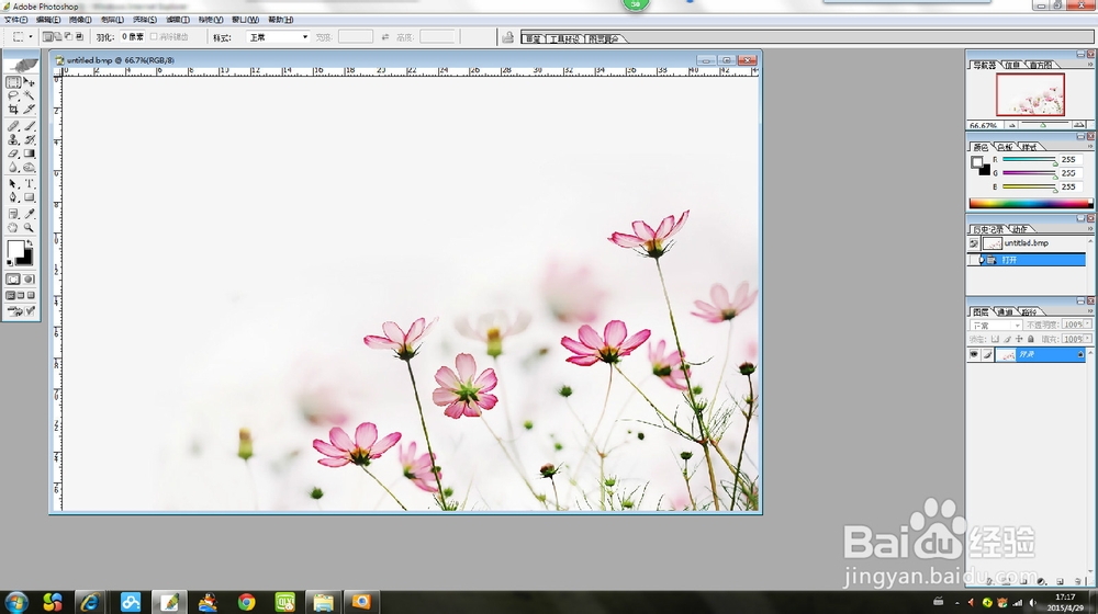 PHOTOSHOP中如何建立参考线