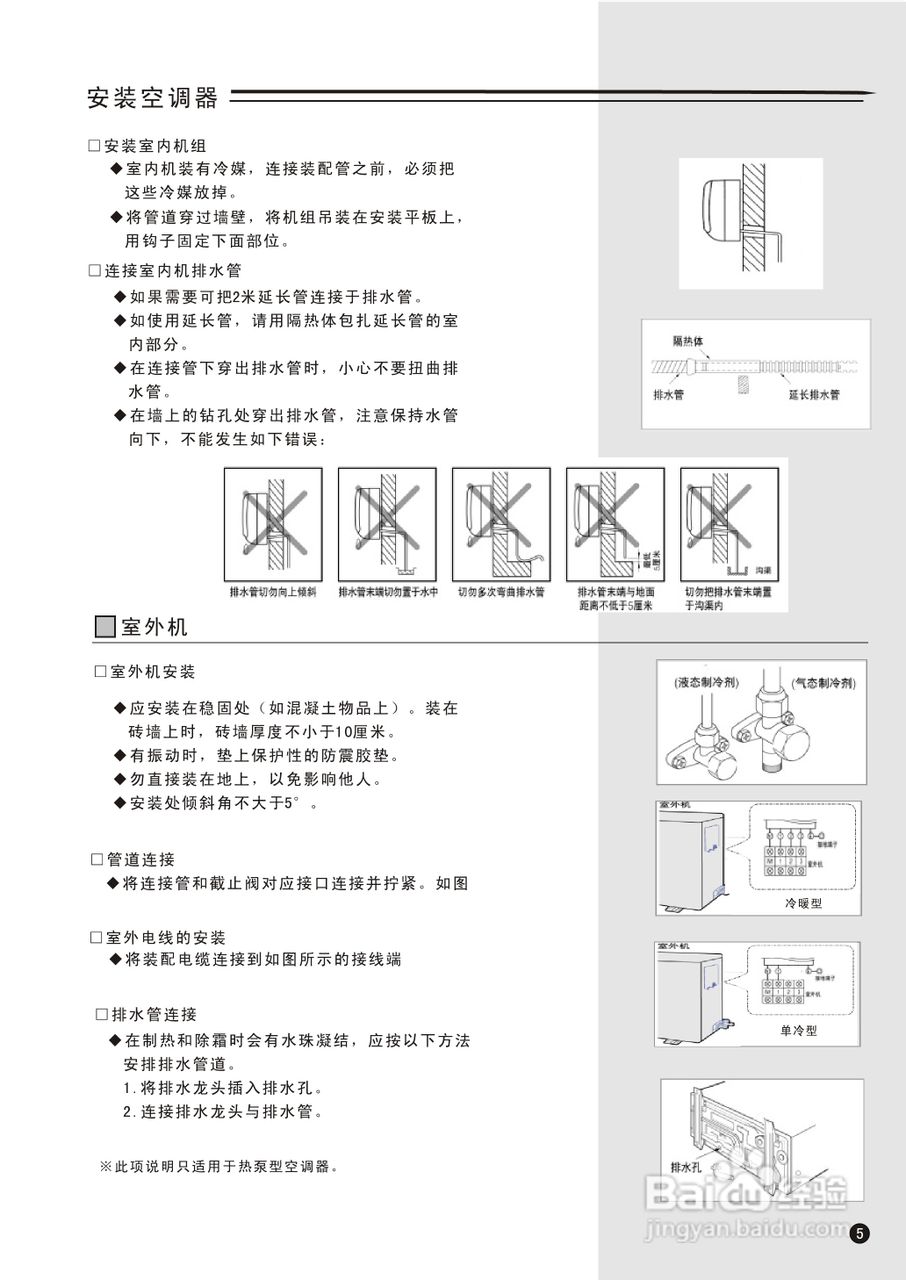三星KF-23GW/GTA分体挂壁式空调器说明书:[4]
