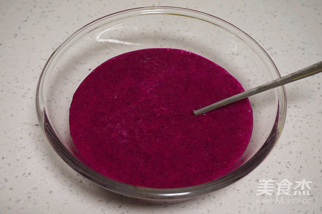 火龙果布丁的做法