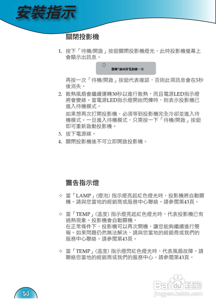 奥图码 H72投影机说明书:[2]